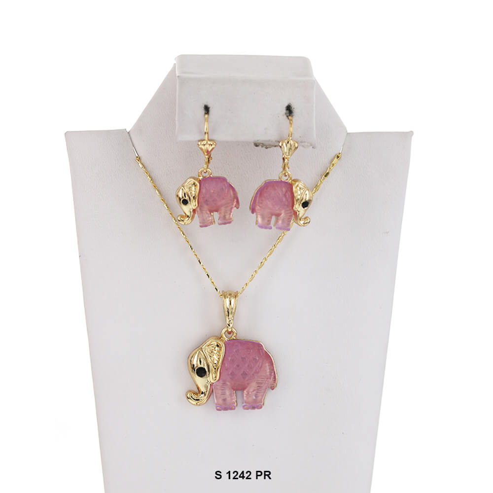 Elephant Necklace Set S 1242 PR