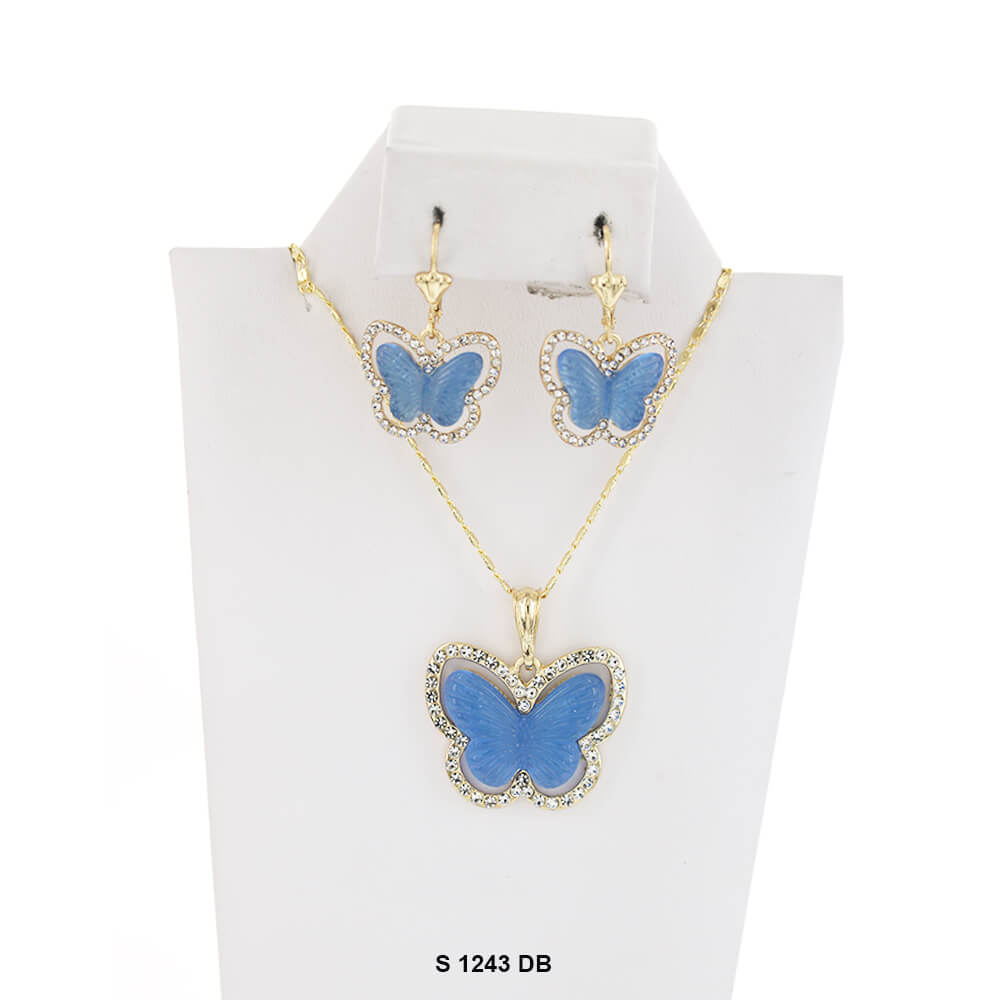 Butterfly Necklace Set S 1243 DB