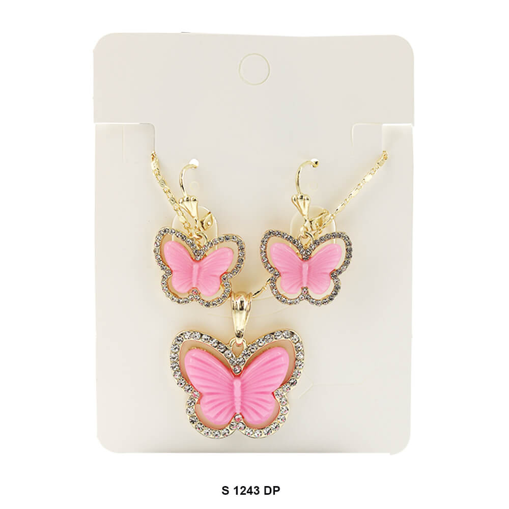 Butterfly Necklace Set S 1243 DP