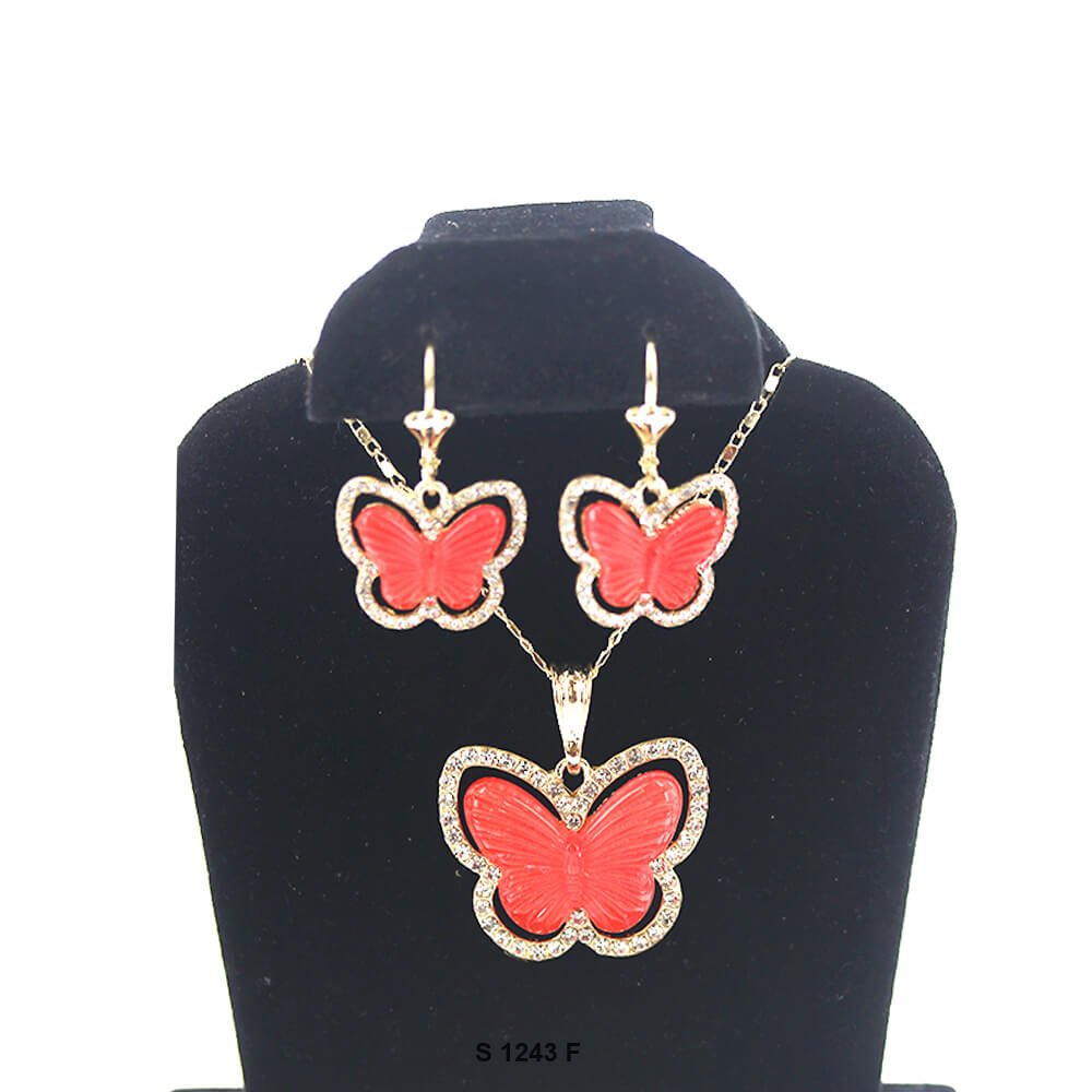 Butterfly Necklace Set S 1243 F