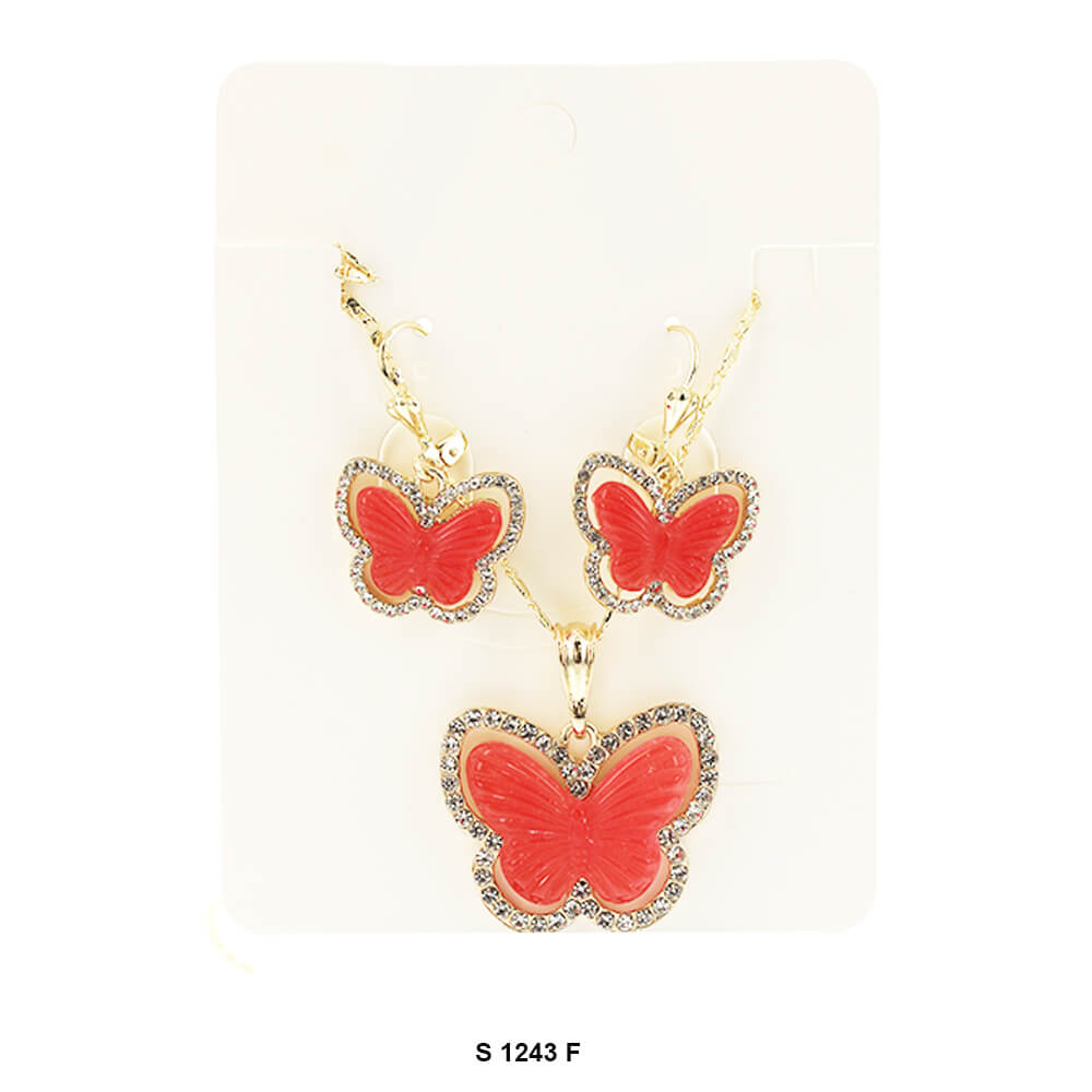 Butterfly Necklace Set S 1243 F