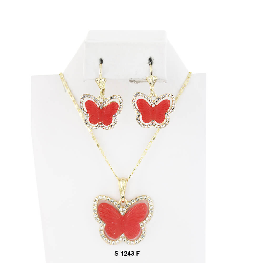 Butterfly Necklace Set S 1243 F