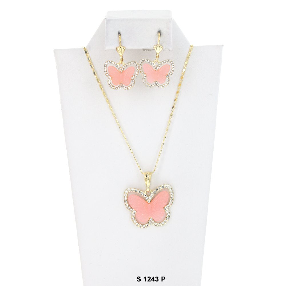 Conjunto Collar Mariposa S 1243 P