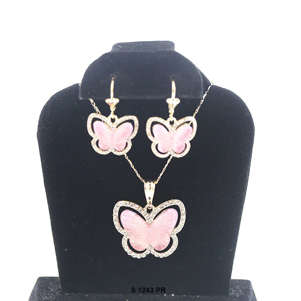 Juego de Collar Mariposa S 1243 PR