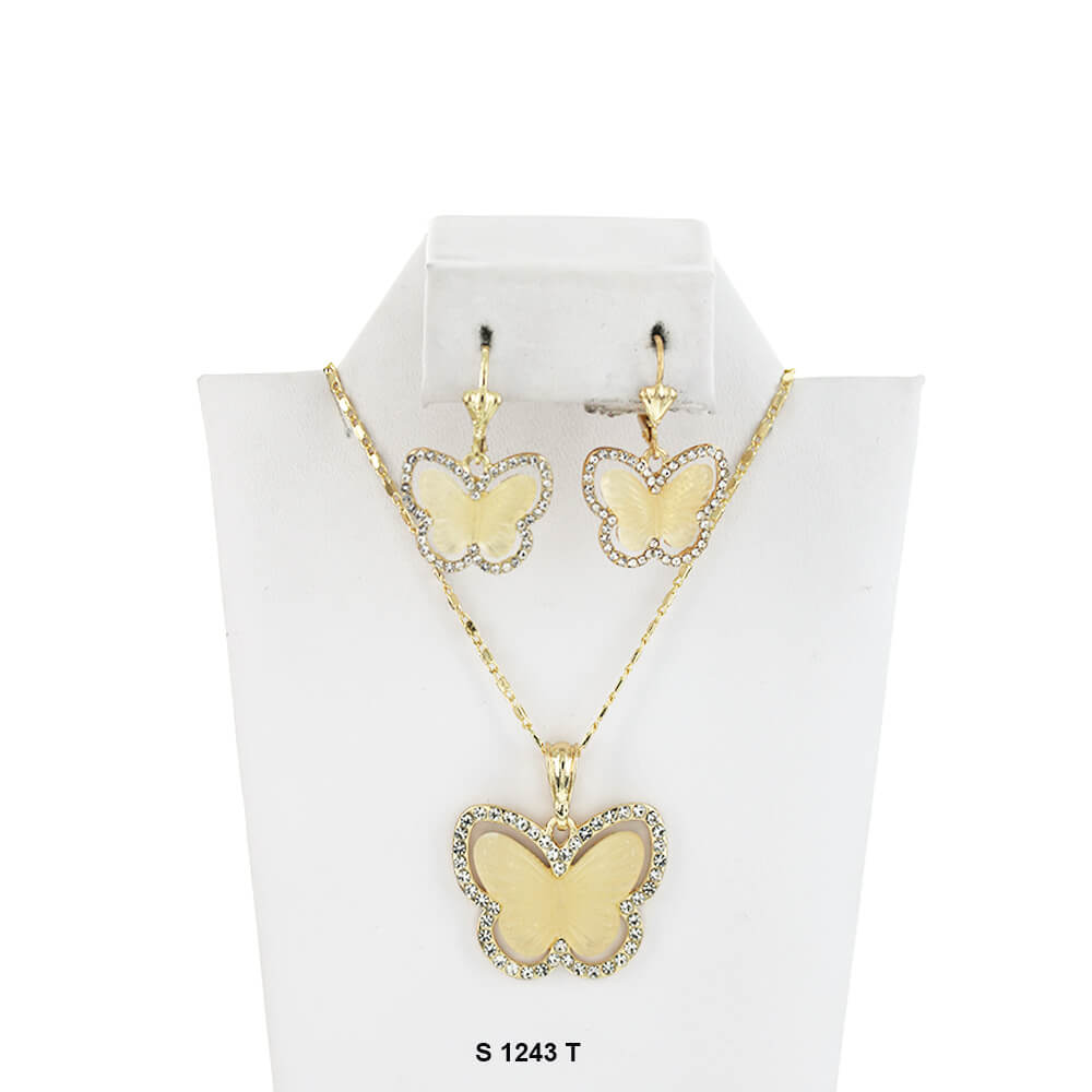 Conjunto de collar de mariposa S 1243 I