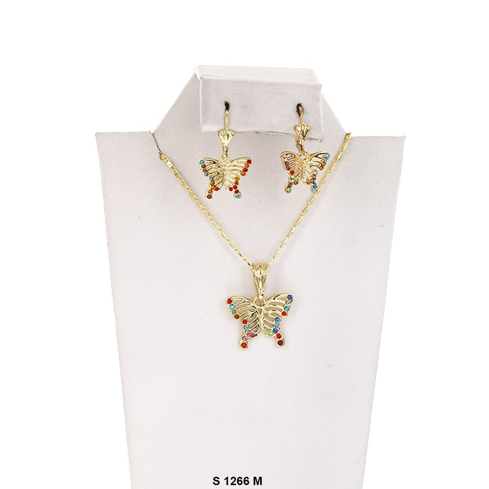 Butterfly Necklace Set S 1266 M