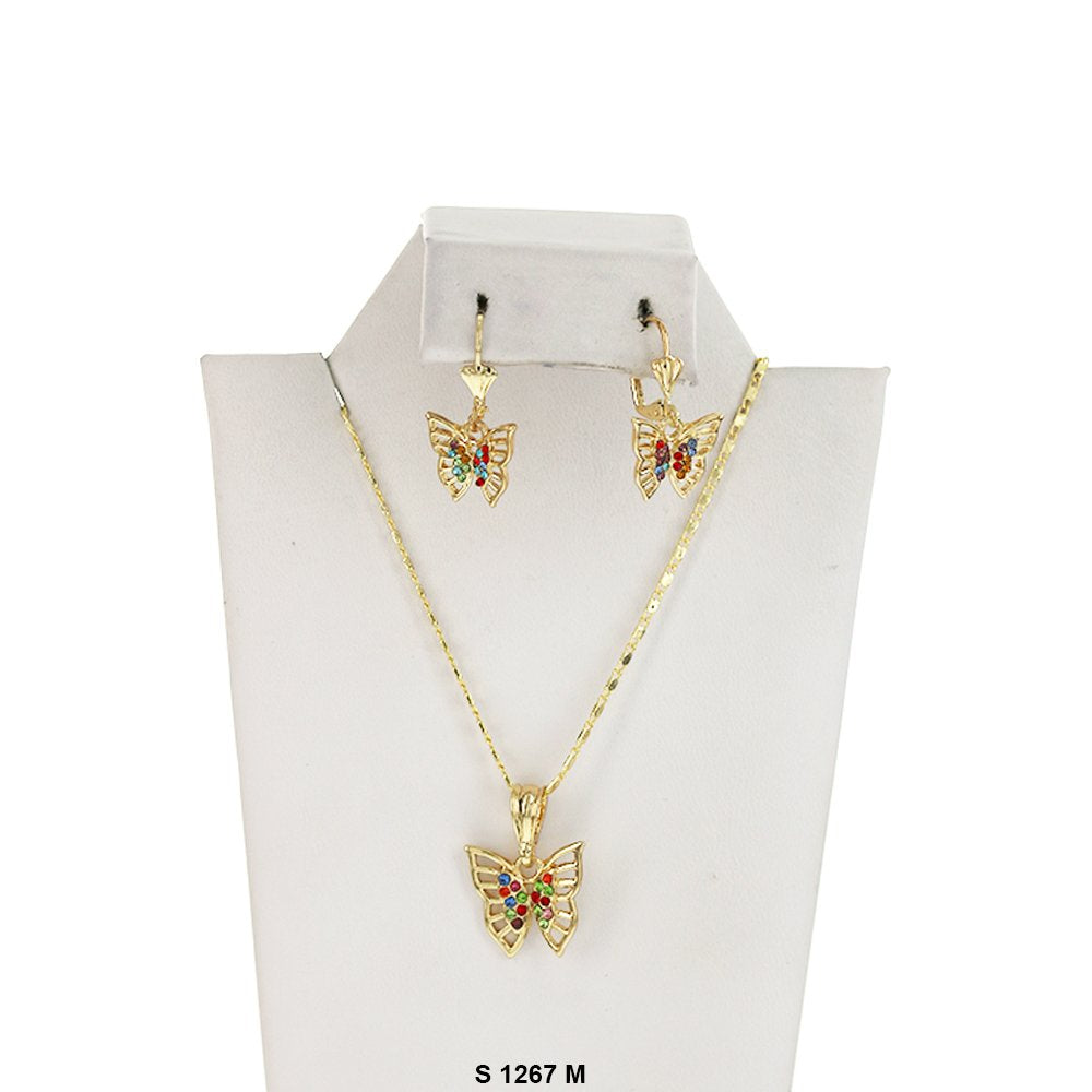 Butterfly Necklace Set S 1267 M