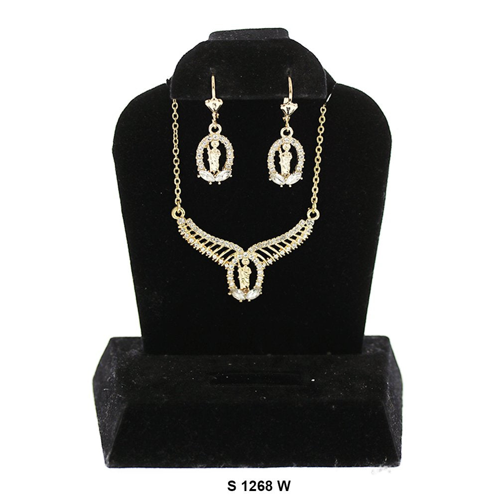 San Judas Necklace Set S 1268 W