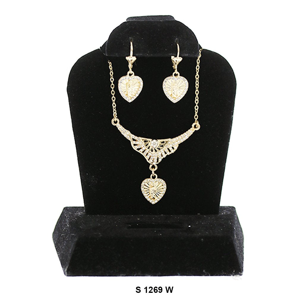 San Judas Necklace Set S 1269 W