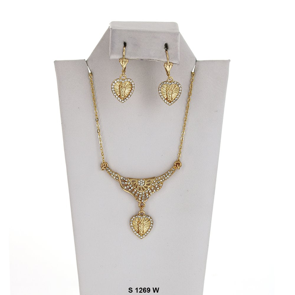 San Judas Necklace Set S 1269 W