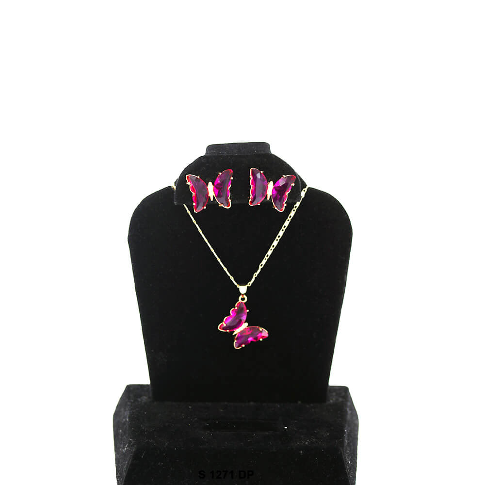 Butterfly Necklace Set S 1271 DP