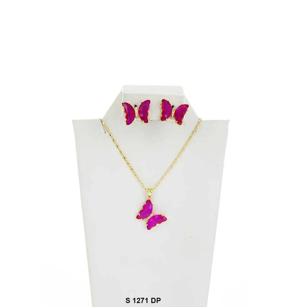 Butterfly Necklace Set S 1271 DP