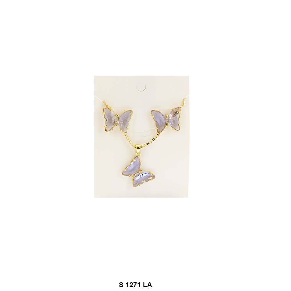 Butterfly Necklace Set S 1271 LA