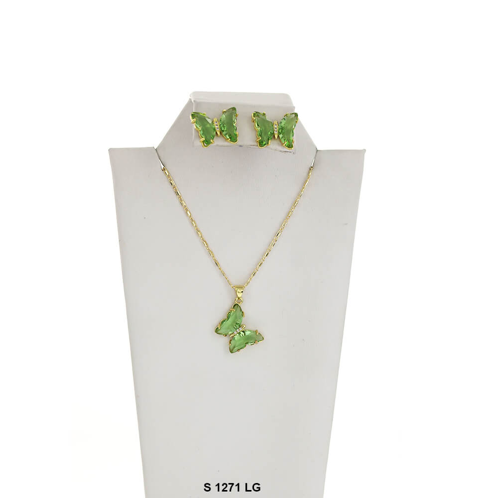 Butterfly Necklace Set S 1271 LG