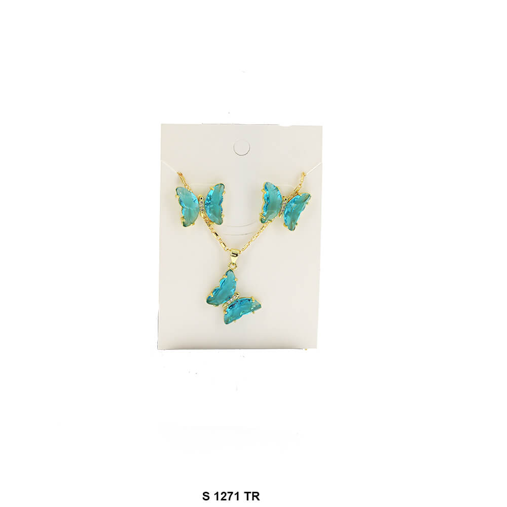 Butterfly Necklace Set S 1271 TR