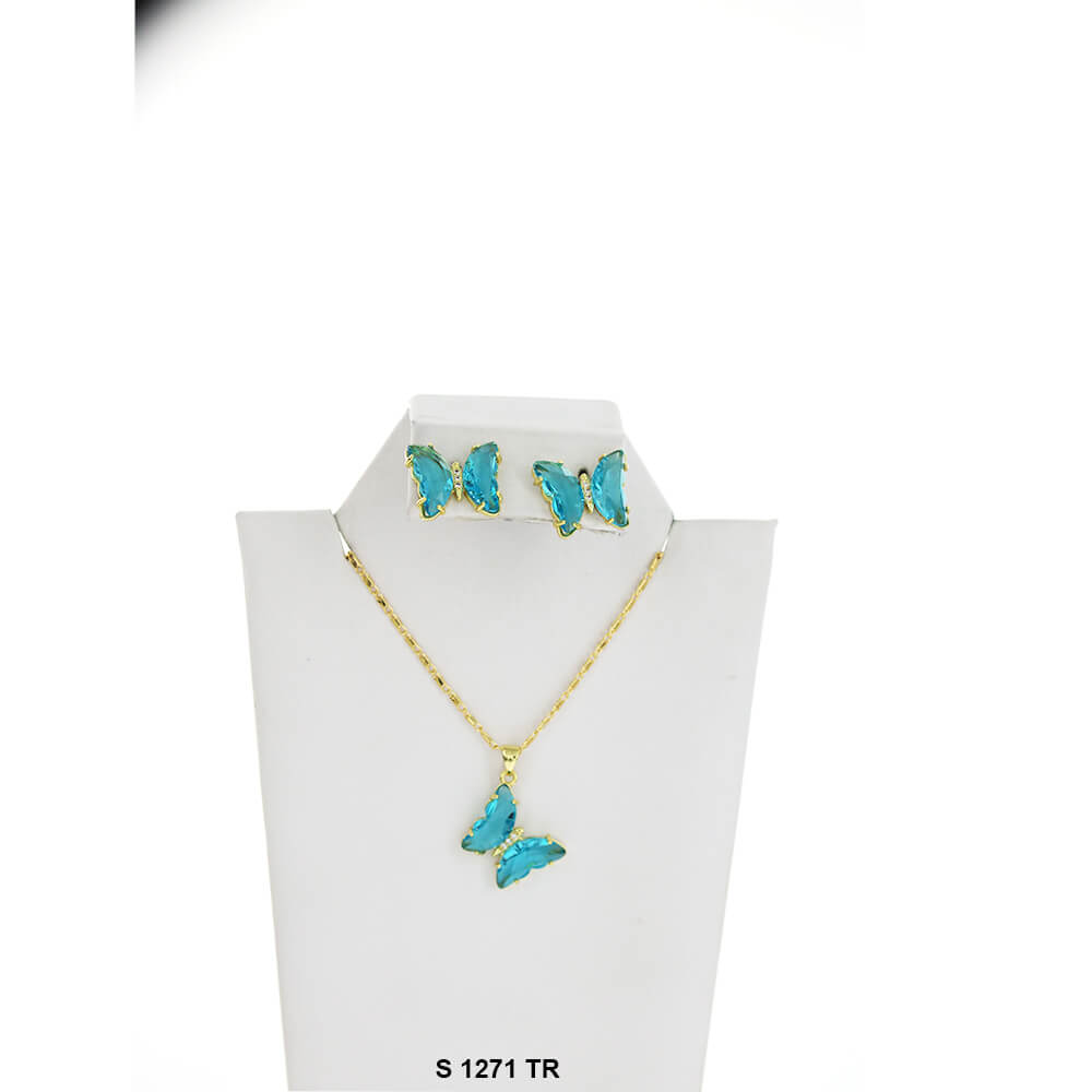 Butterfly Necklace Set S 1271 TR