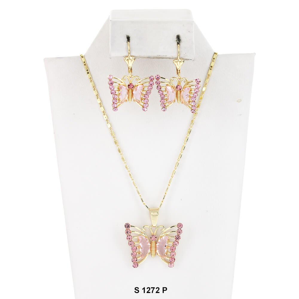 Butterfly Necklace Set S 1272 P