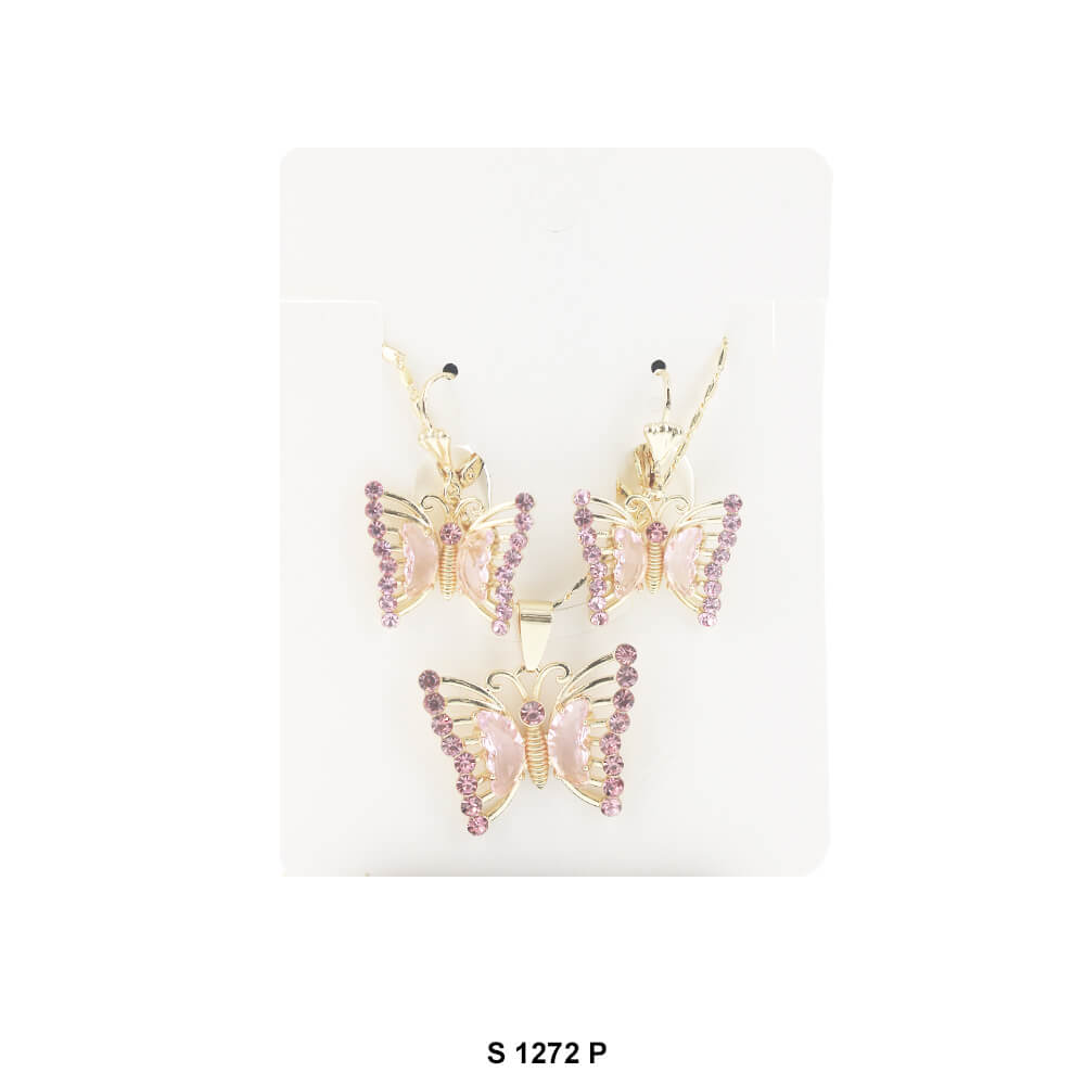 Butterfly Necklace Set S 1272 P