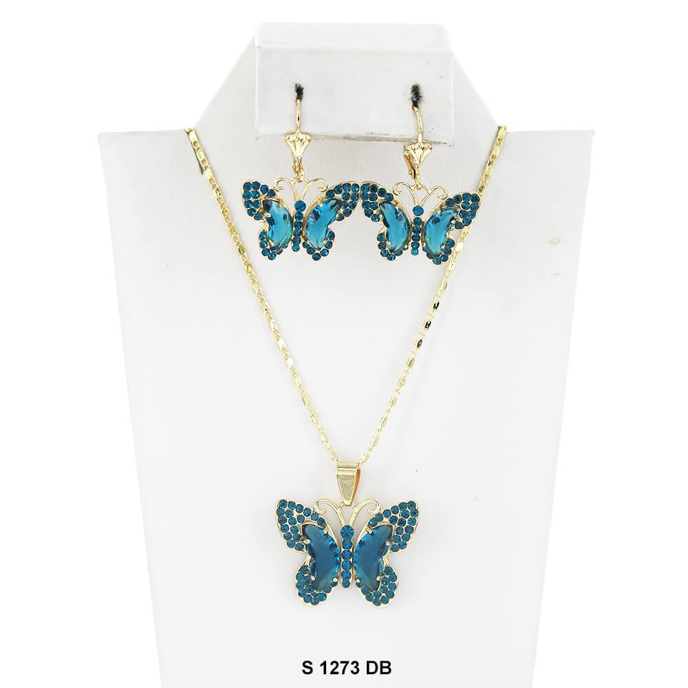 Butterfly Necklace Set S 1273 DB