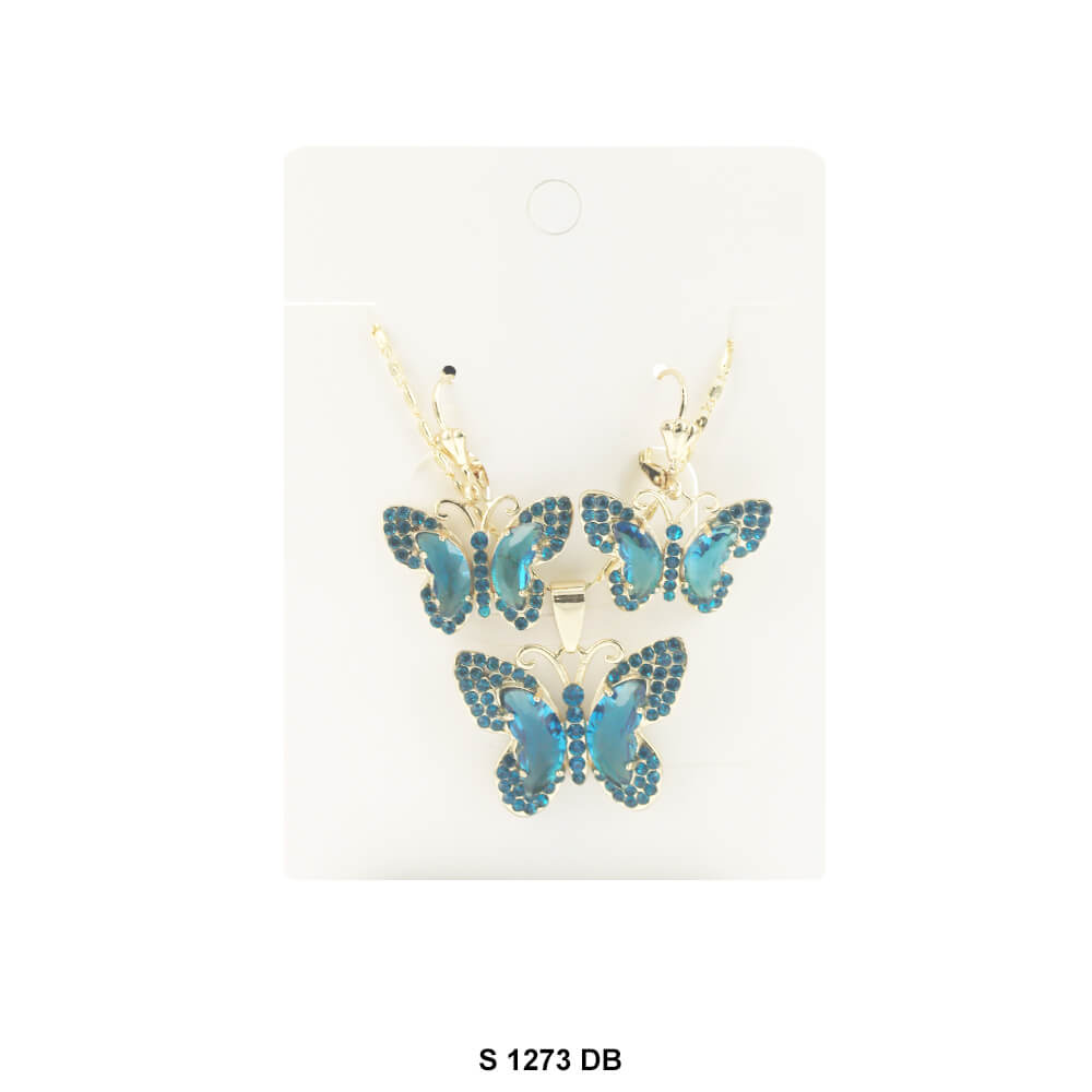 Butterfly Necklace Set S 1273 DB