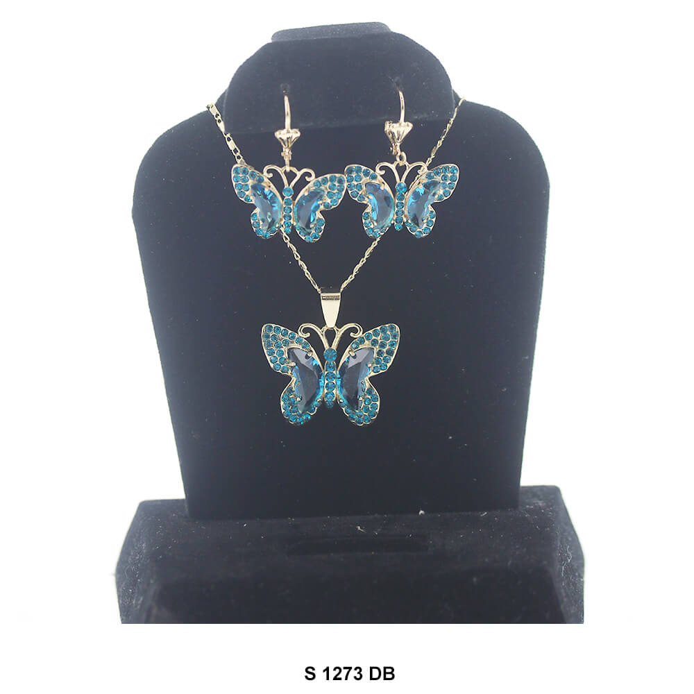 Butterfly Necklace Set S 1273 DB