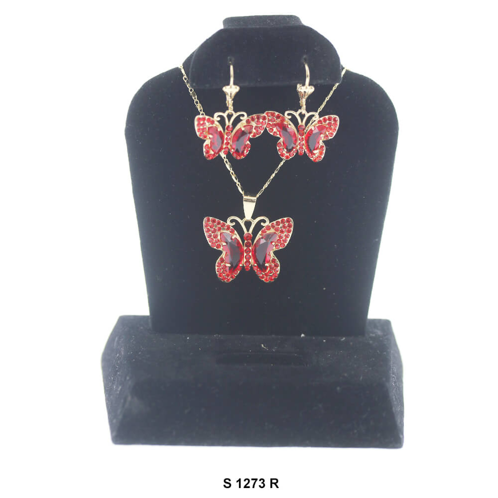 Butterfly Necklace Set S 1273 R