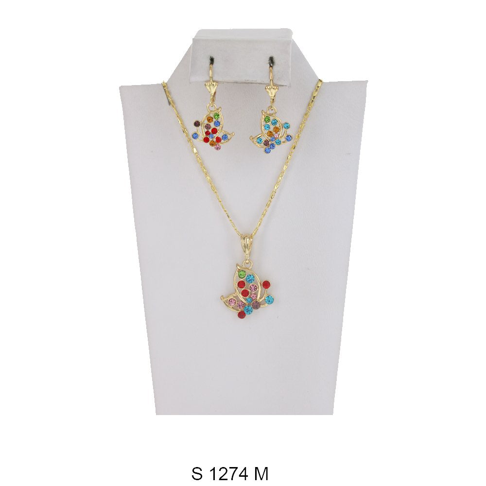 Butterfly Necklace Set S 1274 M