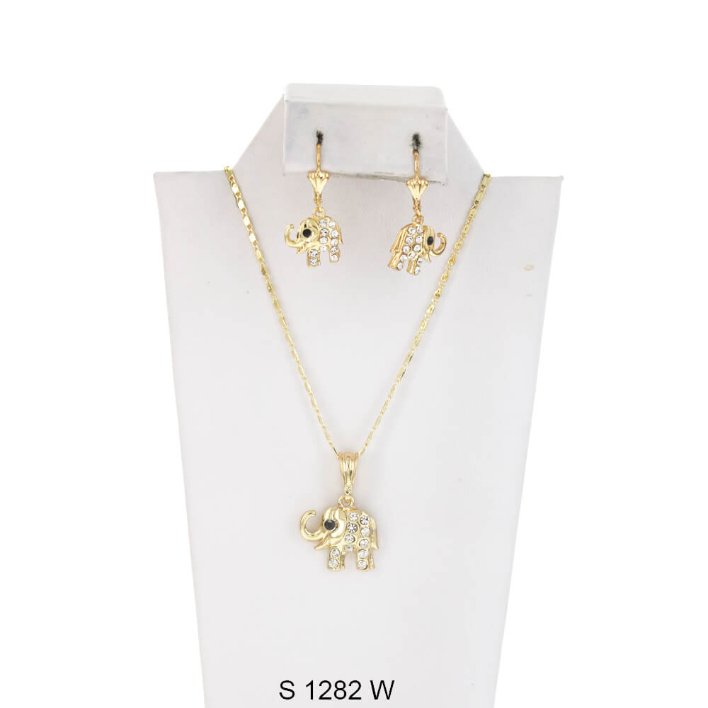 Elephant Necklace Set S 1282 W