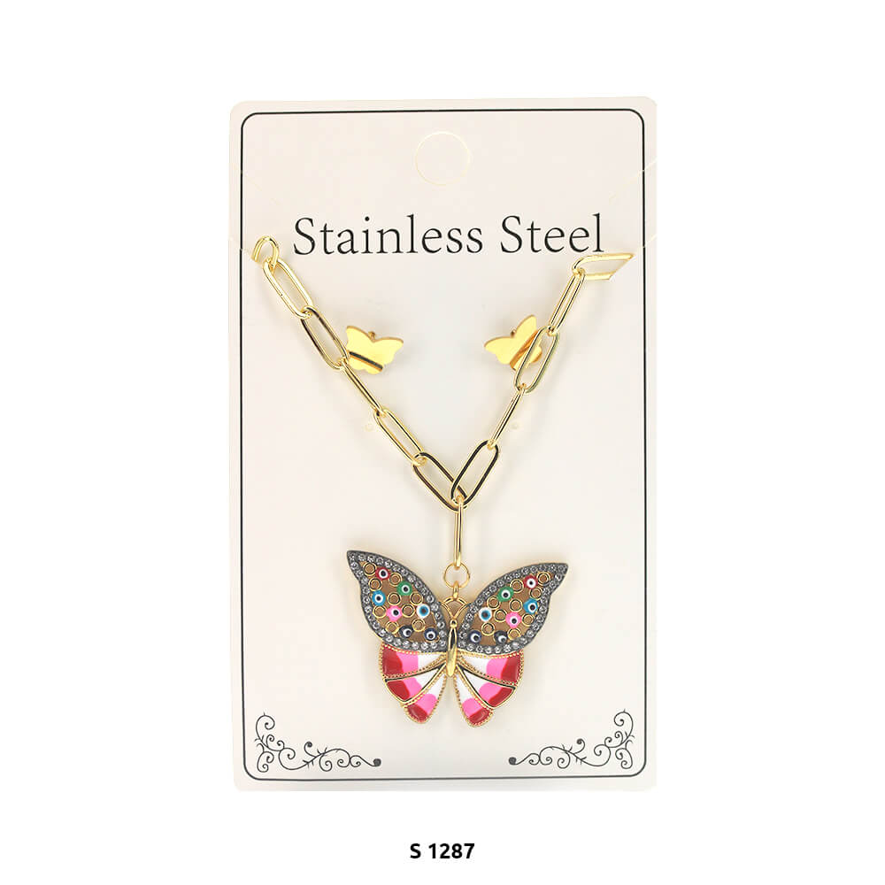 Butterfly Necklacve Set S 1287