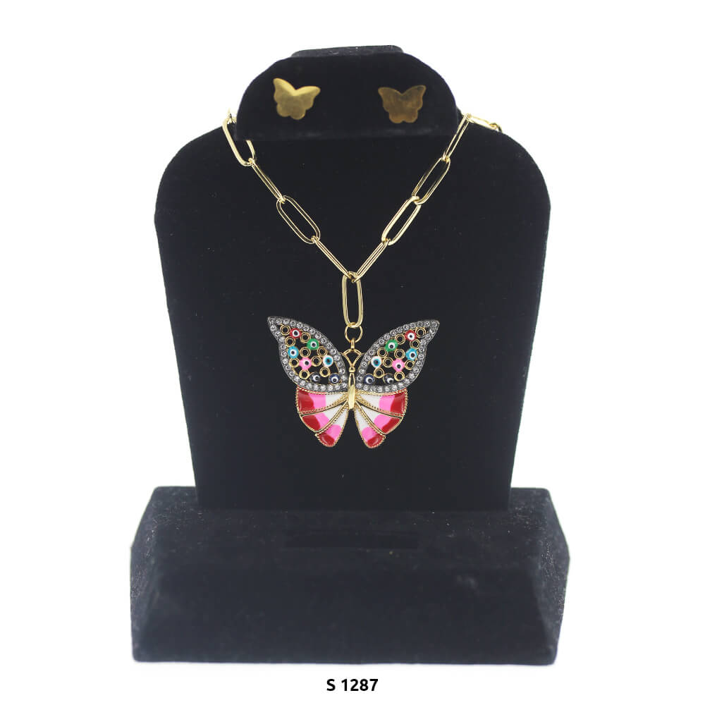 Butterfly Necklacve Set S 1287