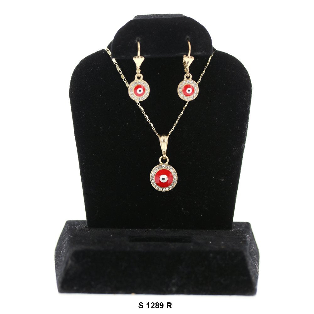 Evil Eye Necklace Set S 1289 R