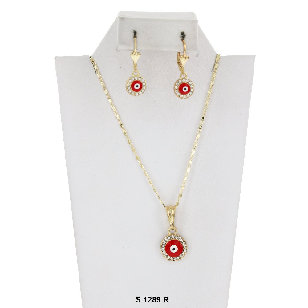 Evil Eye Necklace Set S 1289 R