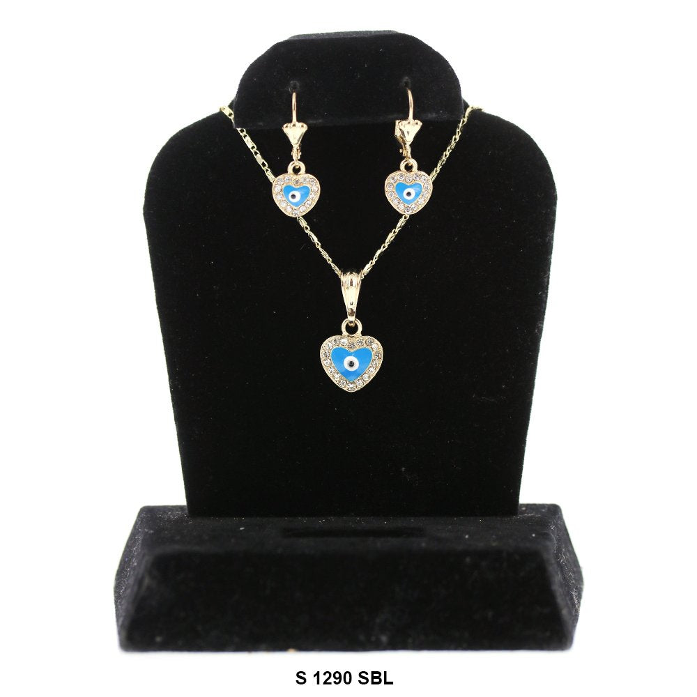 Evil Eye Necklace Set S 1290 SBL