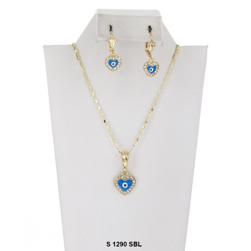 Evil Eye Necklace Set S 1290 SBL