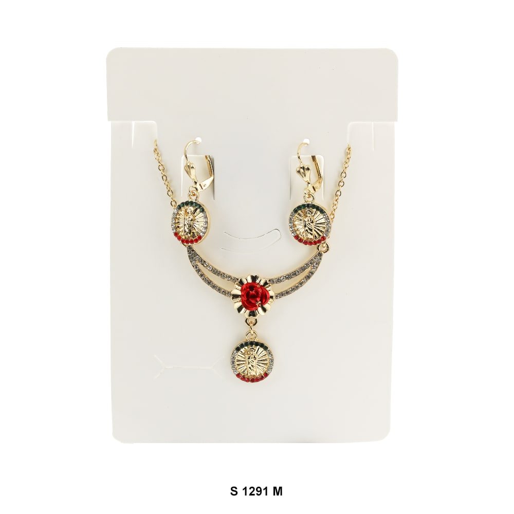 San Judas Necklace Set S 1291 M