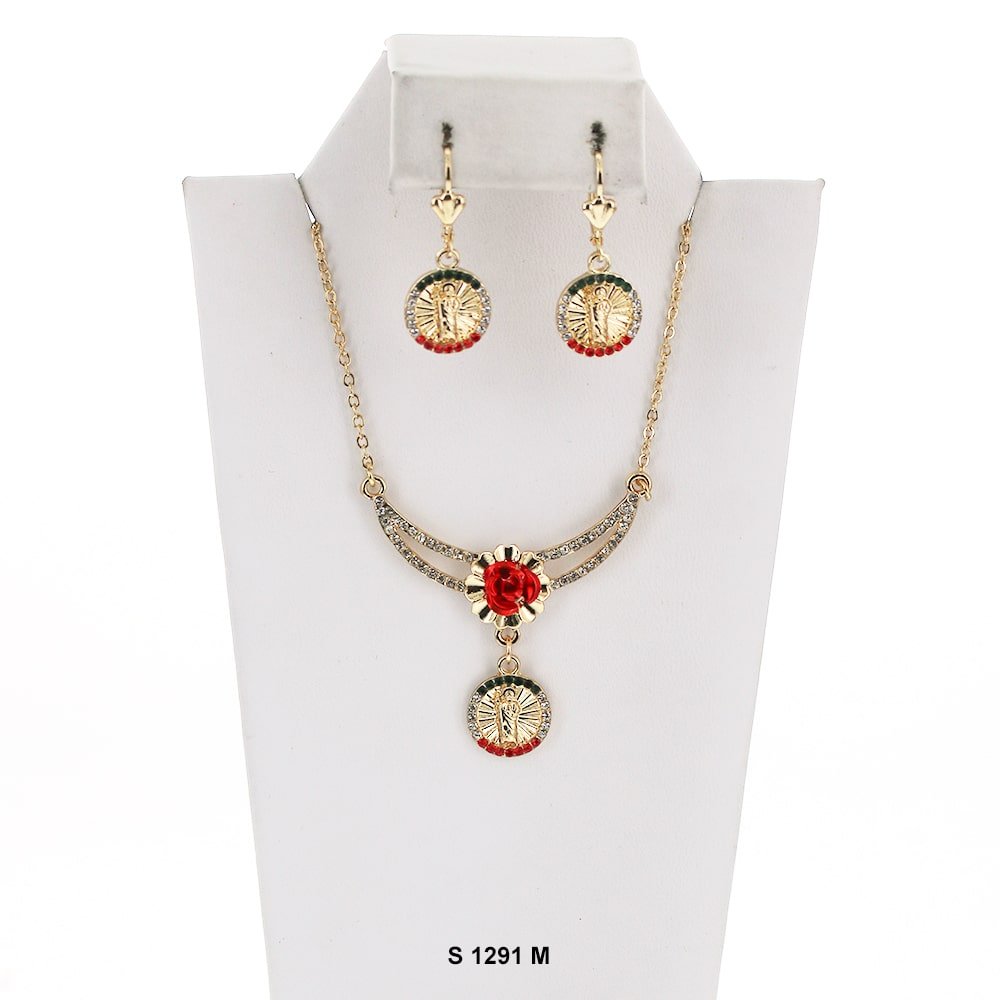 San Judas Necklace Set S 1291 M