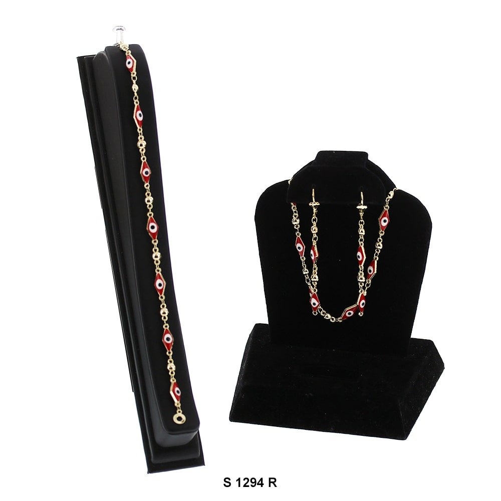 Evil Eye Necklace Set S 1294 R