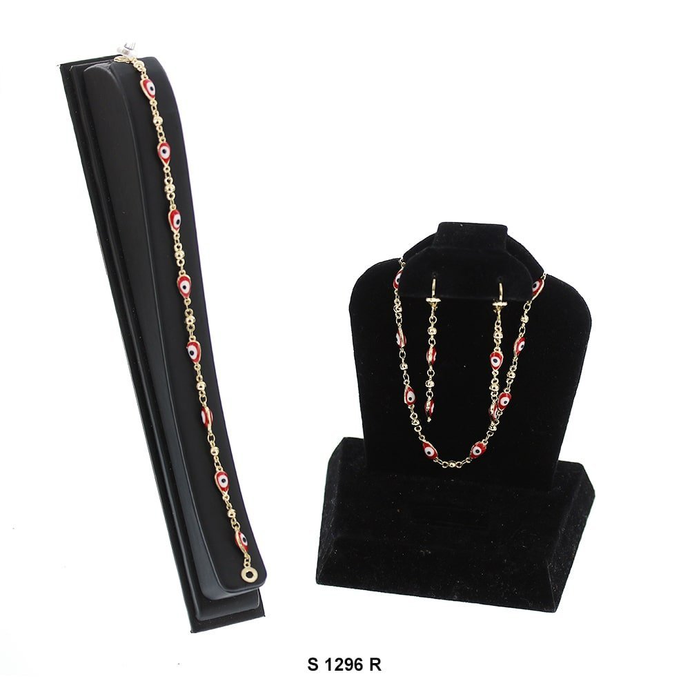 Conjunto de collar de mal de ojo S 1296 R