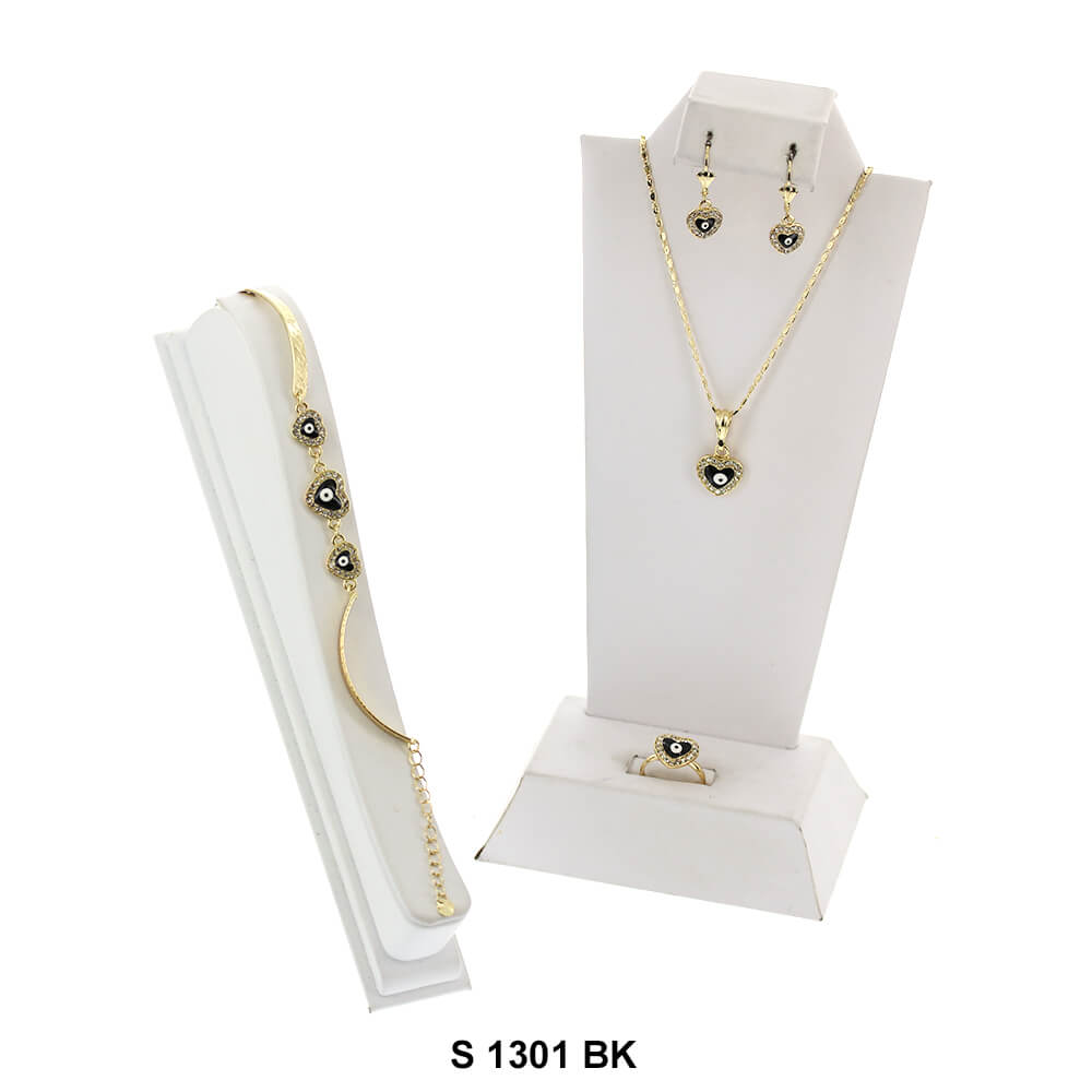 Evil Eye Necklace Set S 1301 BK