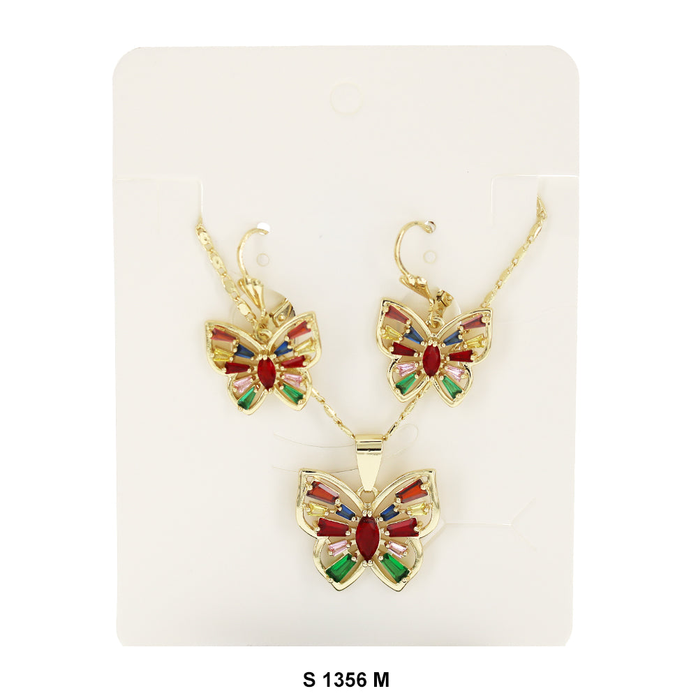 Butterfly Necklace Set S 1356 M