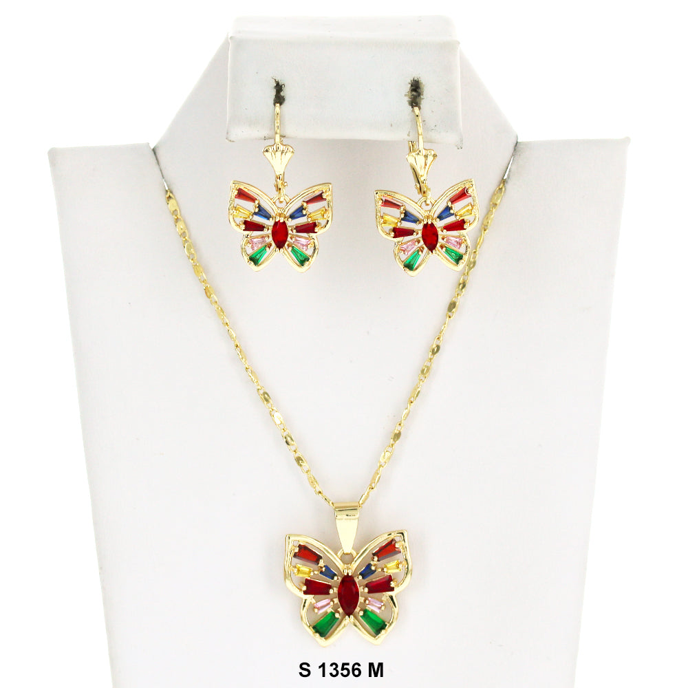 Butterfly Necklace Set S 1356 M