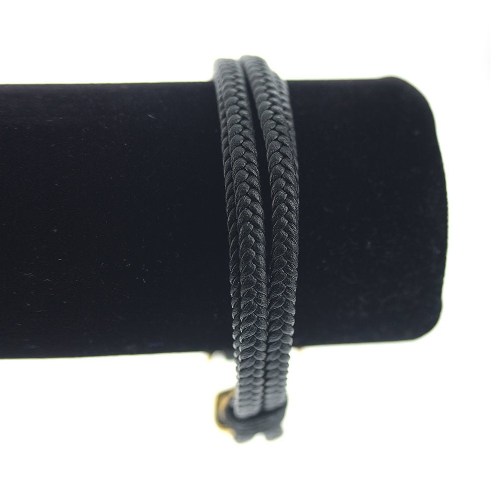 Stainless Steel Leather Bracelet SBR 11