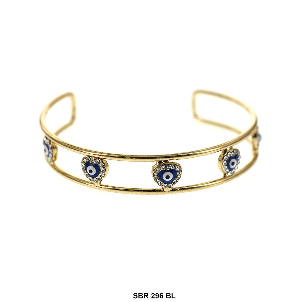 Brazalete Rígido Ajustable Evil Eye SBR 296 BL