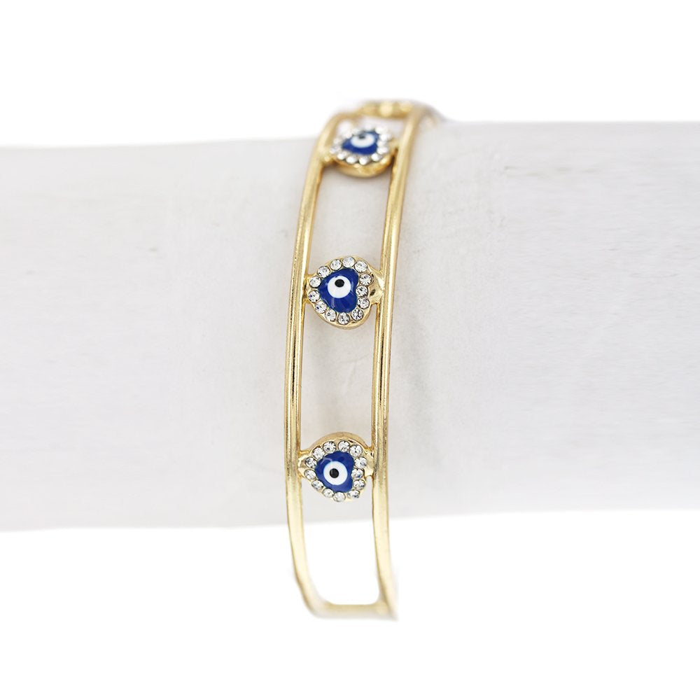 Brazalete Rígido Ajustable Evil Eye SBR 296 BL