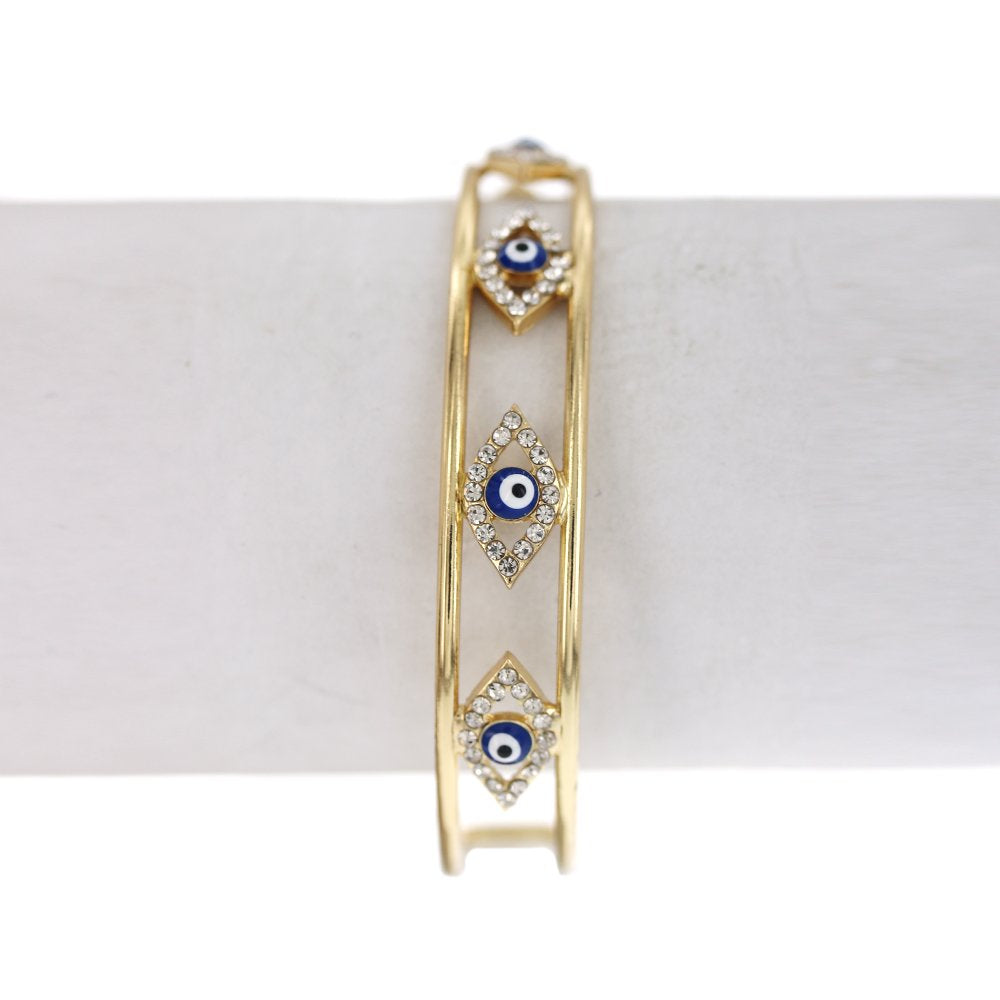 Brazalete Rígido Ajustable Evil Eye SBR 297 BL