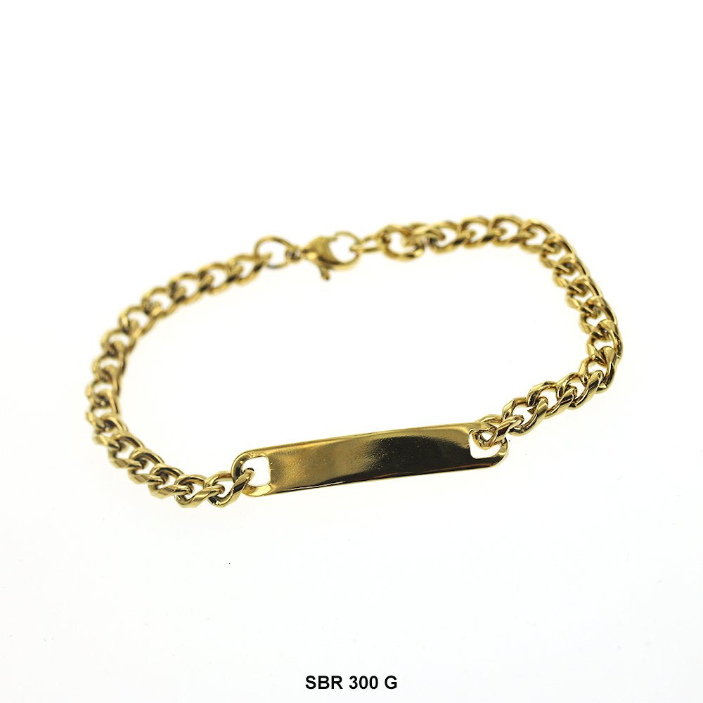 Stainless Steel ID Bracelet SBR 300 G