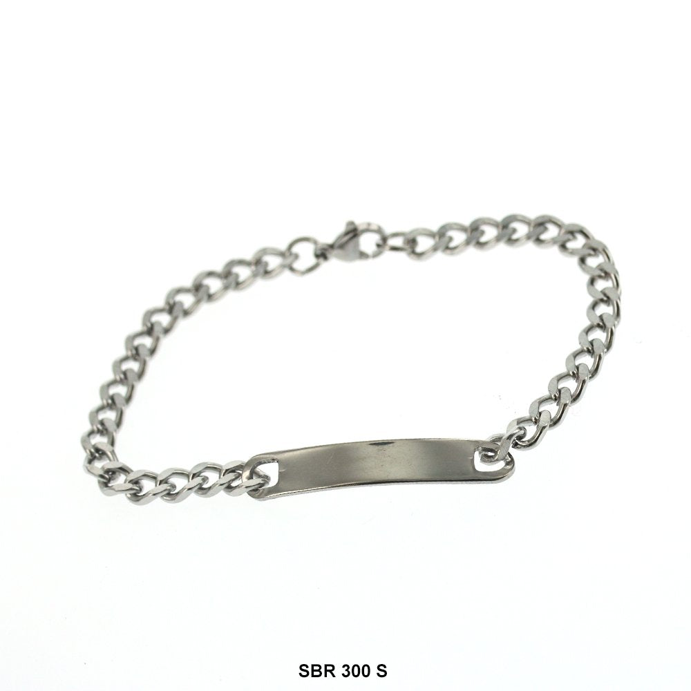 Stainless Steel ID Bracelet SBR 300 S