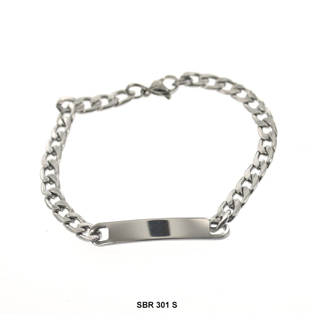 Stainless Steel ID Bracelet SBR 301 S