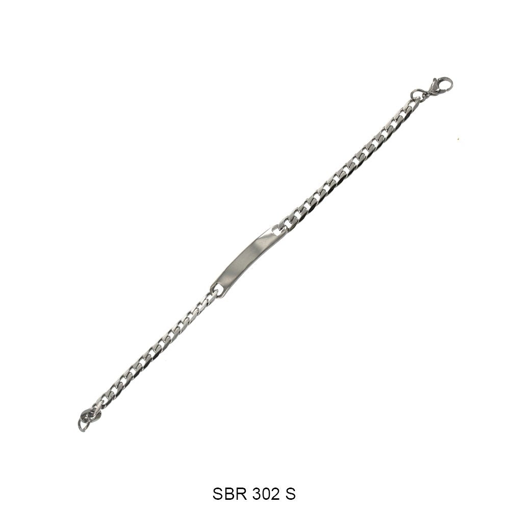 Stainless Steel ID Bracelet SBR 302 S