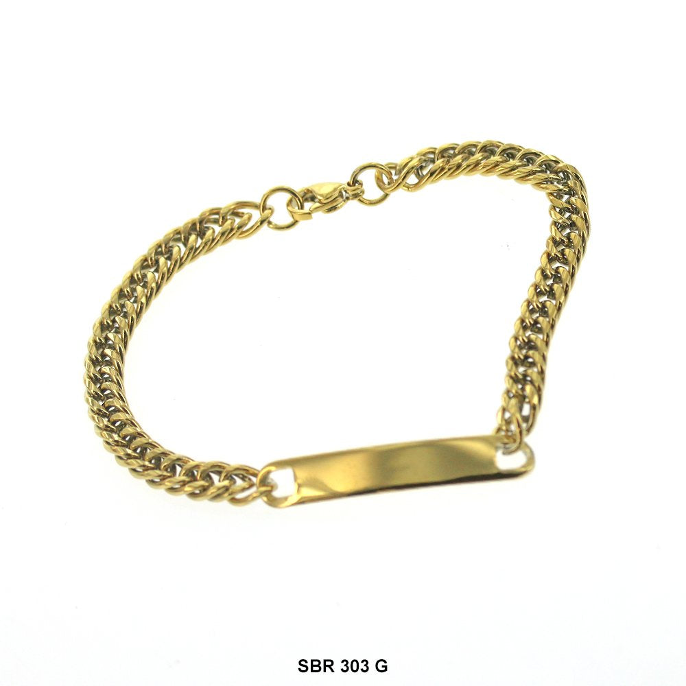 Stainless Steel ID Bracelet SBR 303 G